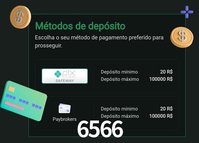 O cassino 6566 oferece uma grande variedade de métodos de pagamento